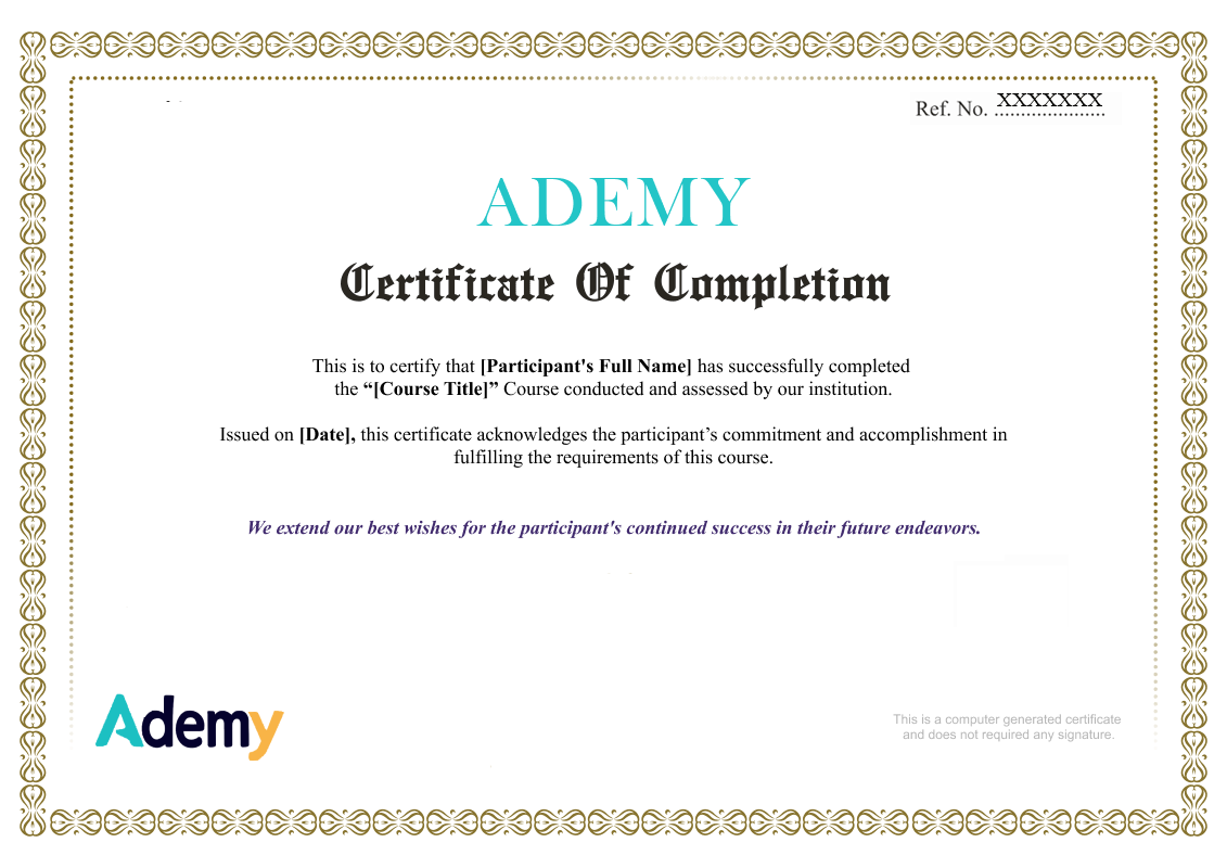 Demo Certificate
